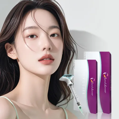 Model with Juvéderm Volite filler used for MD Codes lifting filler