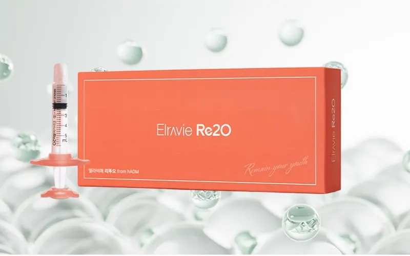 Elravie Re2O skin booster box and syringe